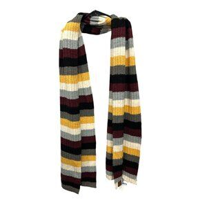 C.C. Exclusives NWT Striped Knit Scarf With Multicolor Pattern
